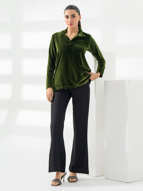 Limelight Dyed Velour Top