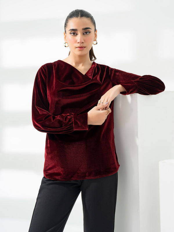 Limelight Dyed Velour Top