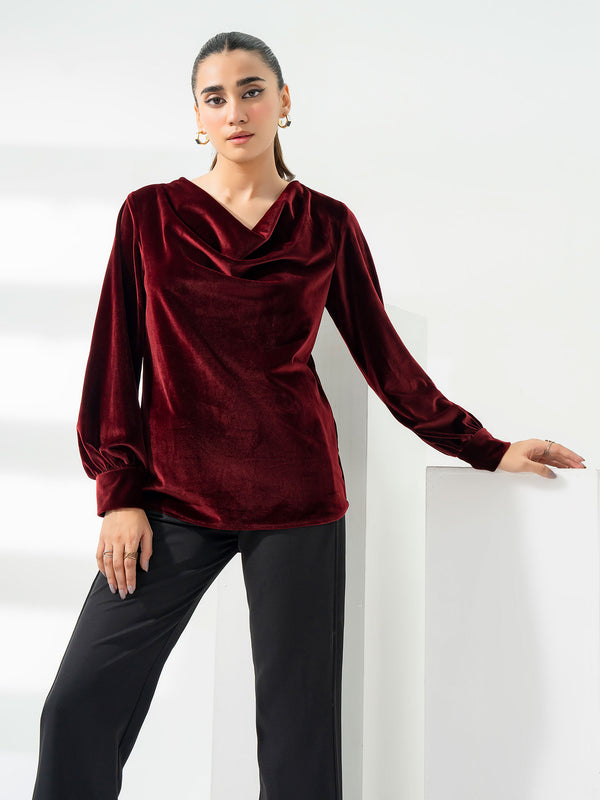 Limelight Dyed Velour Top