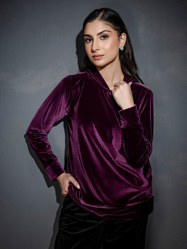 Limelight Dyed Velour Top