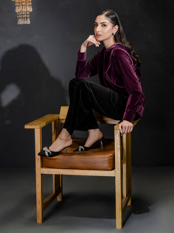 Limelight Dyed Velour Top