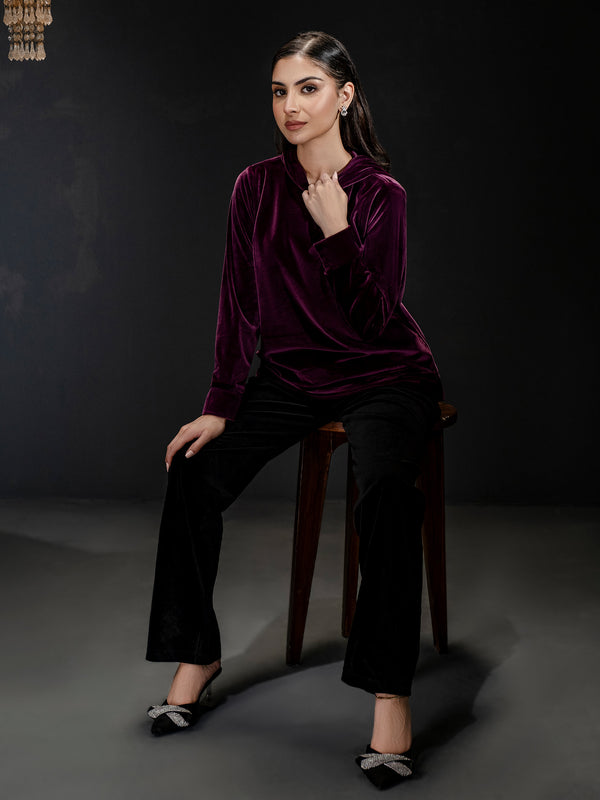 limelight Dyed Velour Top