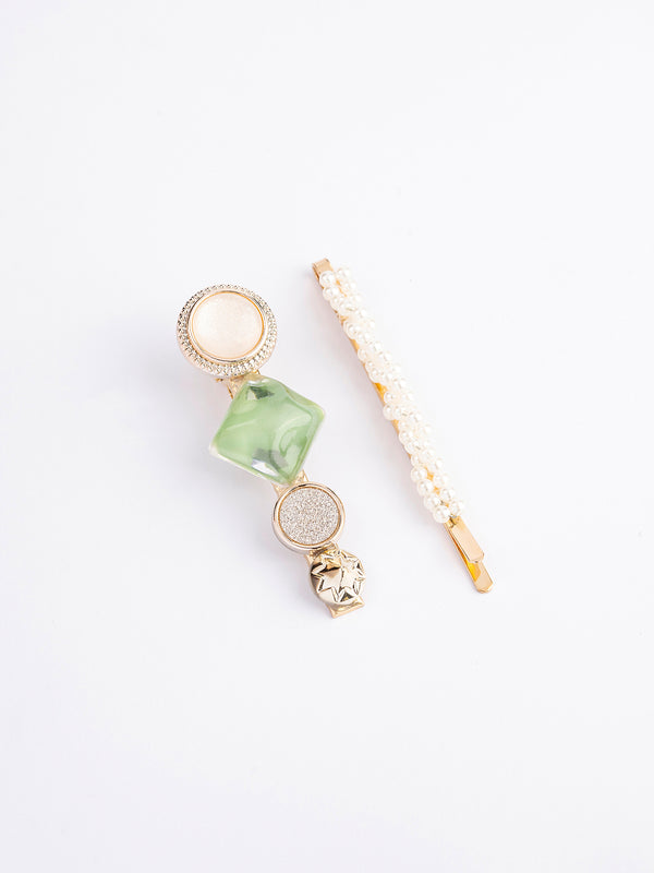 Limelight Embellished Hair Clip Set