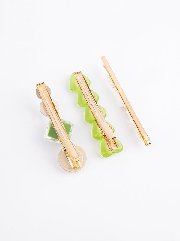 Limelight Embellished Hair Clip Set
