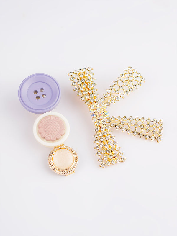 limelight Embellished Hair Clip Set