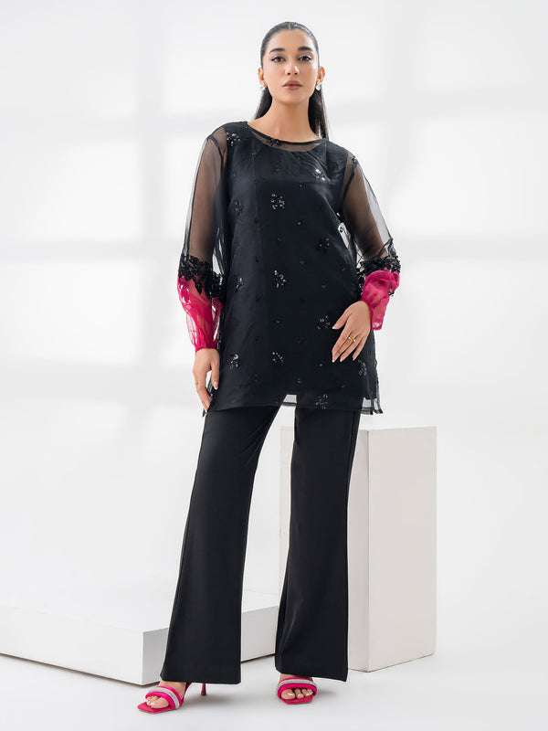 limelight Embellished Organza Top With Slip