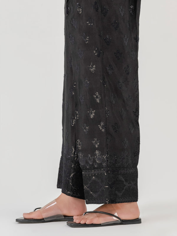 Limelight Embellished Raw Silk Trouser (Pret)