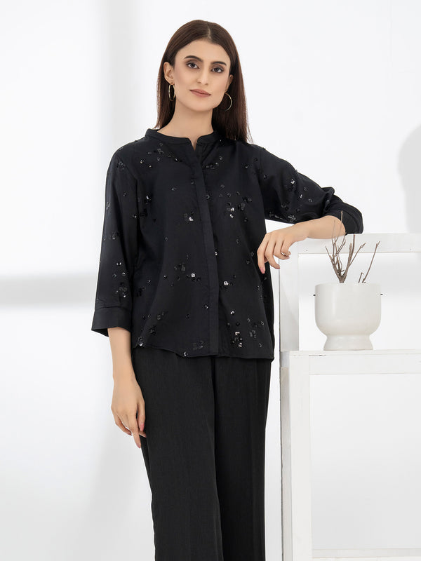 Limelight Embellished Satin Top