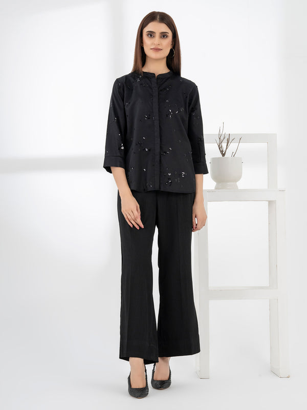 Limelight Embellished Satin Top