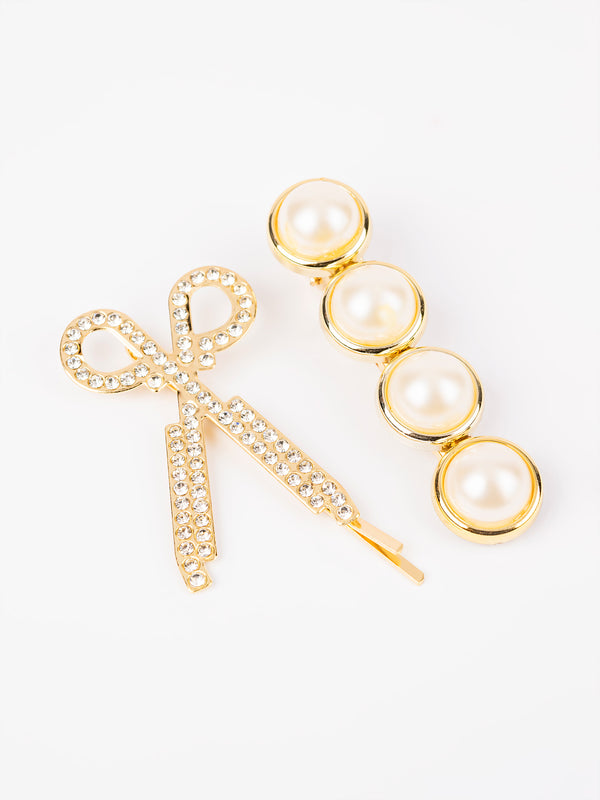 Limelight Embellished Scissor Hair Clips