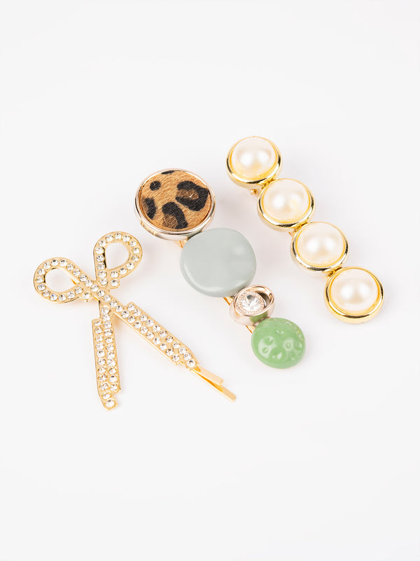 limelight Embellished Scissor Hair Clips