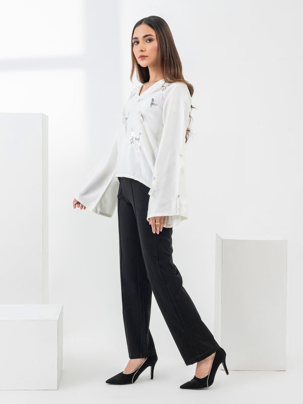 Limelight Embellished Silk Top