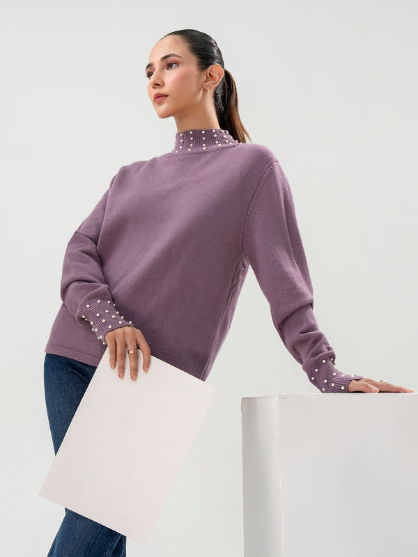 Limelight Embellished Woolen Sweater