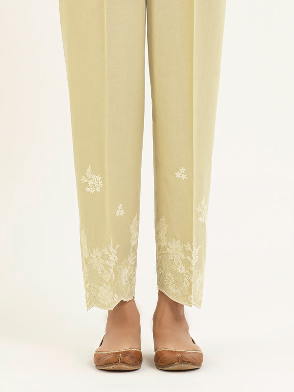 Limelight Embroidered Cambric Trouser(Pret)