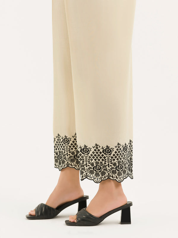 Limelight Embroidered Cambric Trouser(Pret)