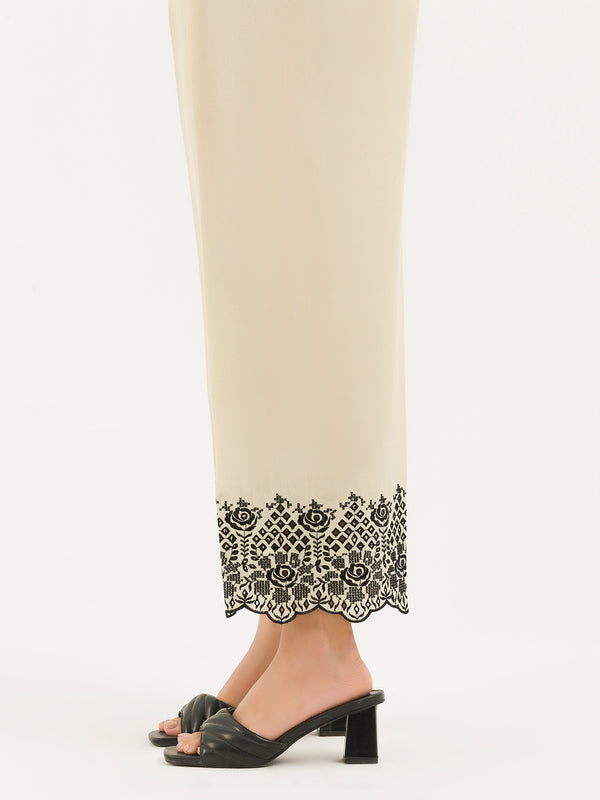Limelight Embroidered Cambric Trouser(Pret)