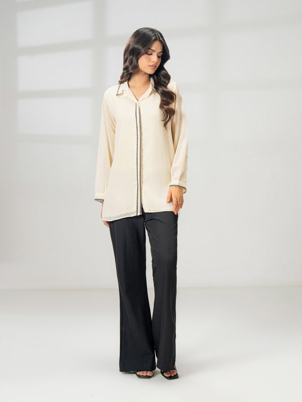 limelight Embroidered Chiffon Top