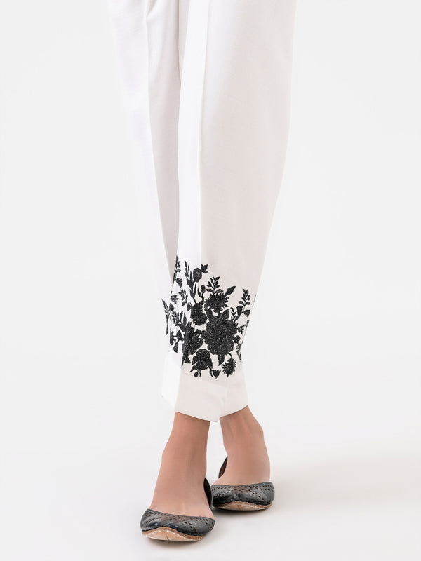 Limelight Embroidered Crepe Trouser (Pret)