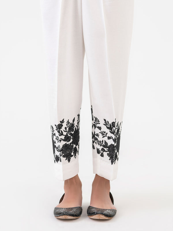 limelight Embroidered Crepe Trouser (Pret)