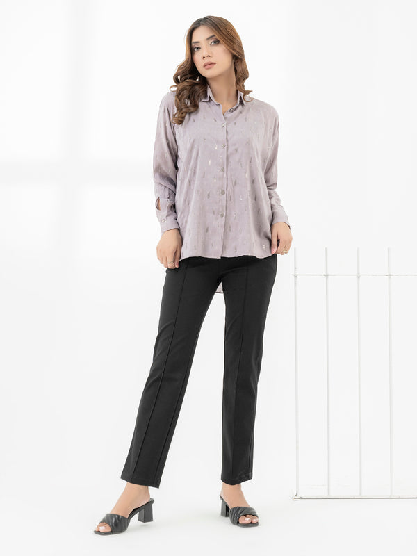 Limelight Embroidered Jacquard Top