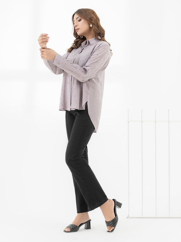 Limelight Embroidered Jacquard Top