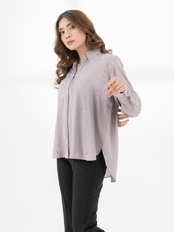 limelight Embroidered Jacquard Top