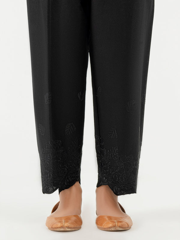 limelight Embroidered Khaddar Trouser (Pret)