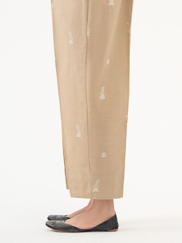 Limelight Embroidered Khaddar Trouser (Pret)