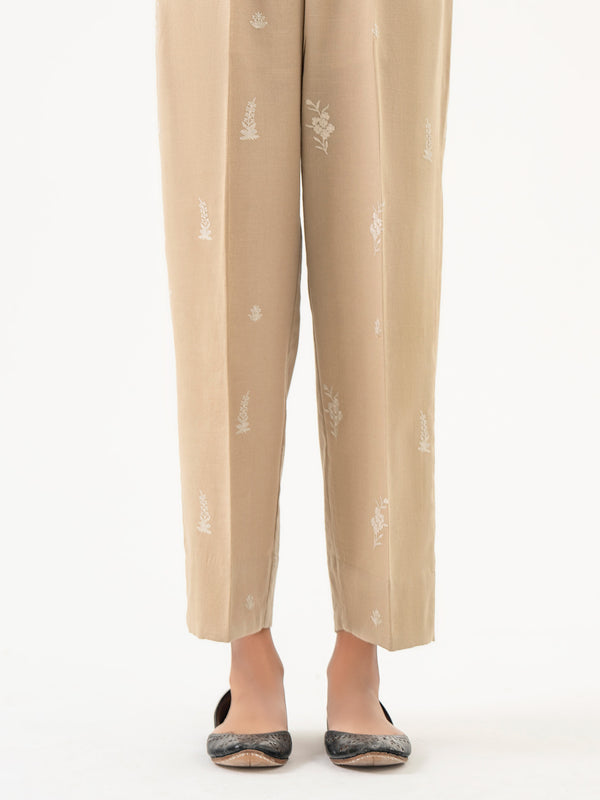 limelight Embroidered Khaddar Trouser (Pret)
