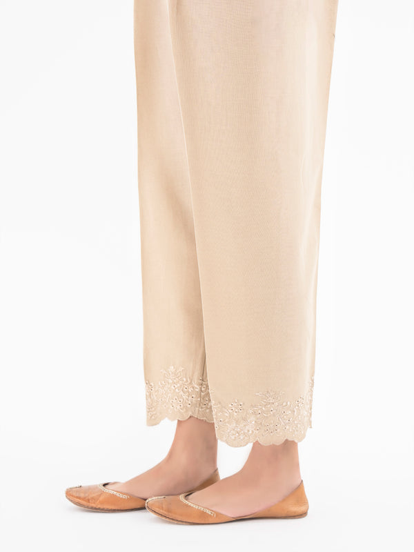Limelight Embroidered Khaddar Trouser (Pret)
