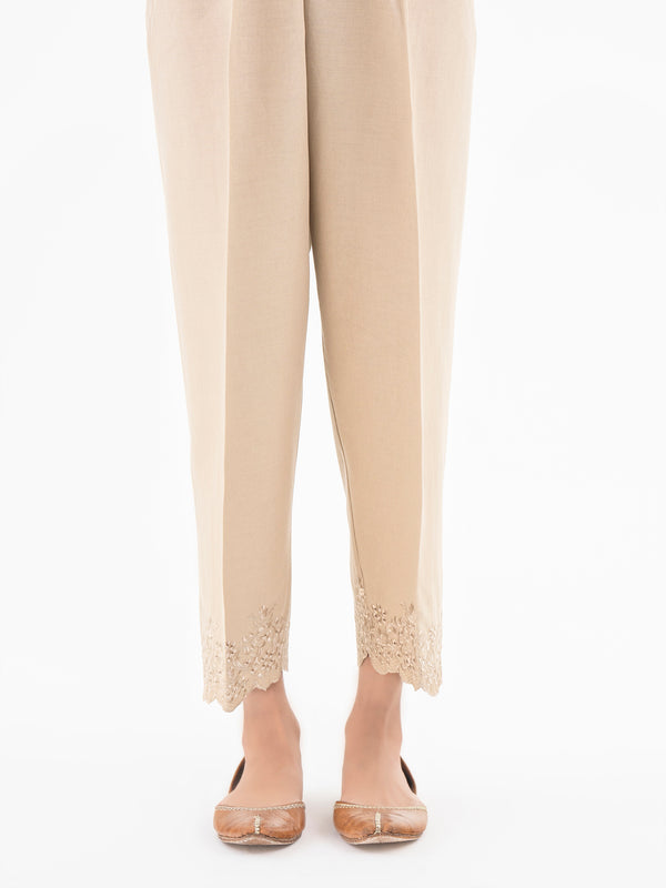 limelight Embroidered Khaddar Trouser (Pret)