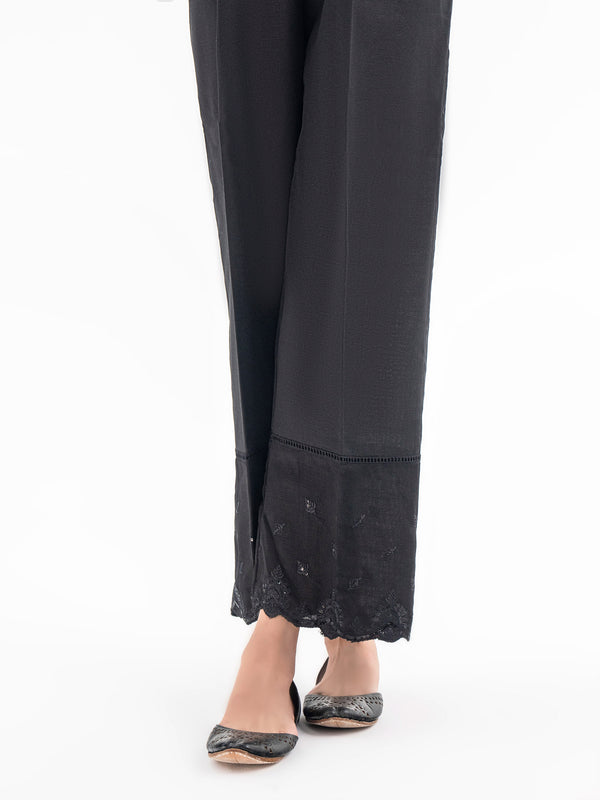 Limelight Embroidered Khaddar Trouser (Pret)