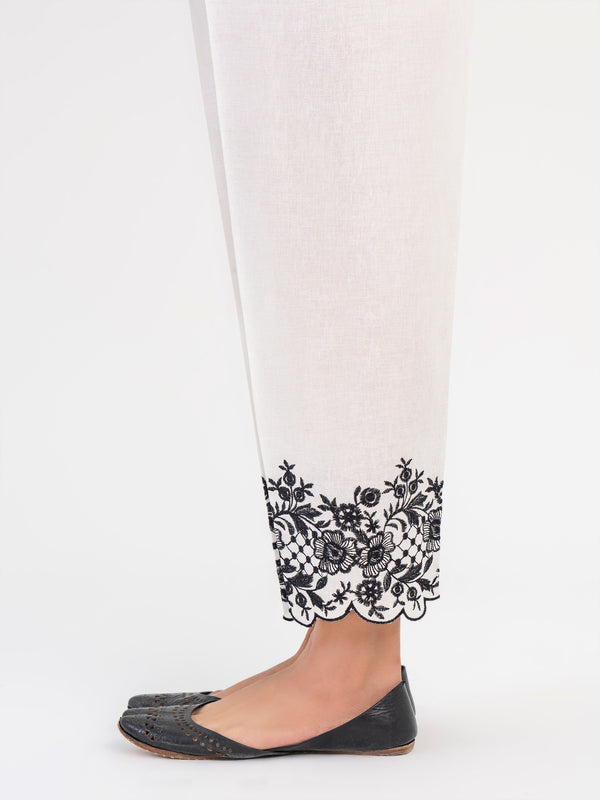 Limelight Embroidered Khaddar Trouser (Pret)
