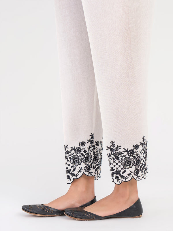 Limelight Embroidered Khaddar Trouser (Pret)