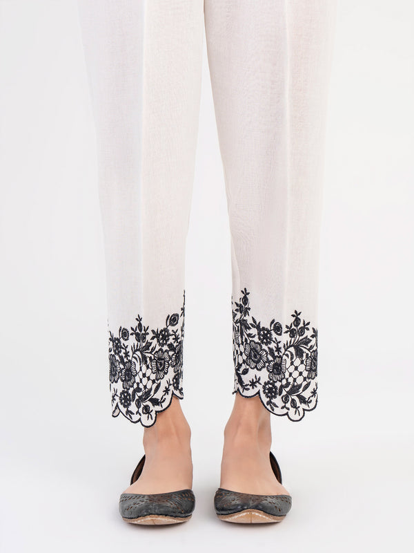 limelight Embroidered Khaddar Trouser (Pret)