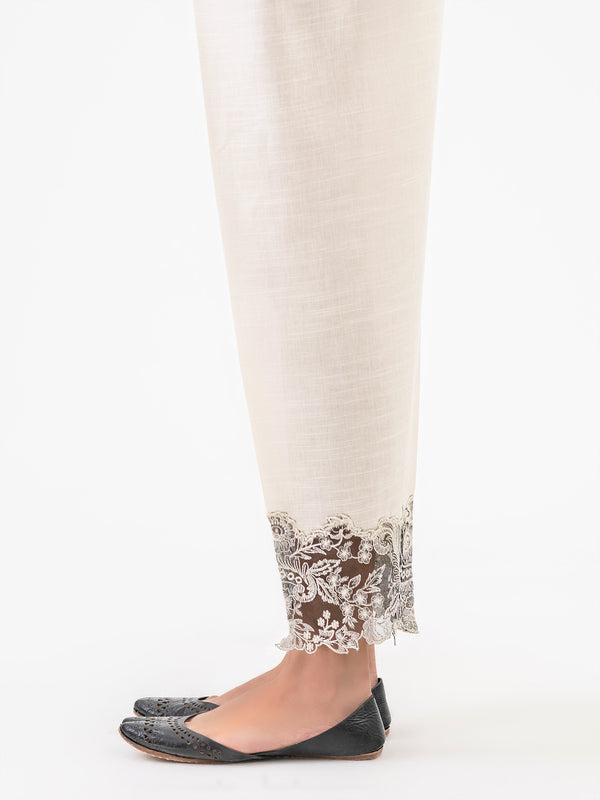 Limelight Embroidered Khaddar Trouser (Pret)