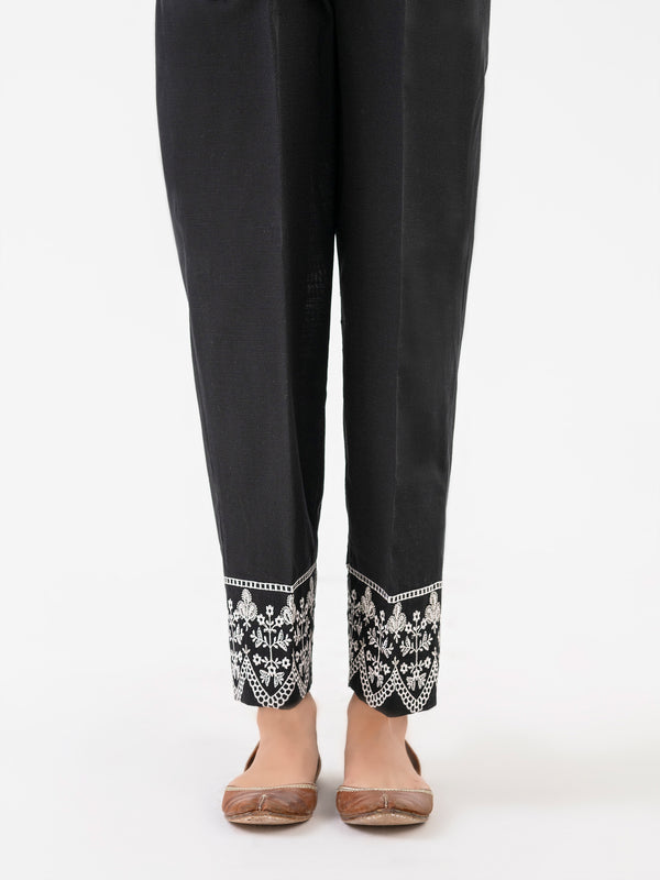 limelight Embroidered Khaddar Trouser (Pret)