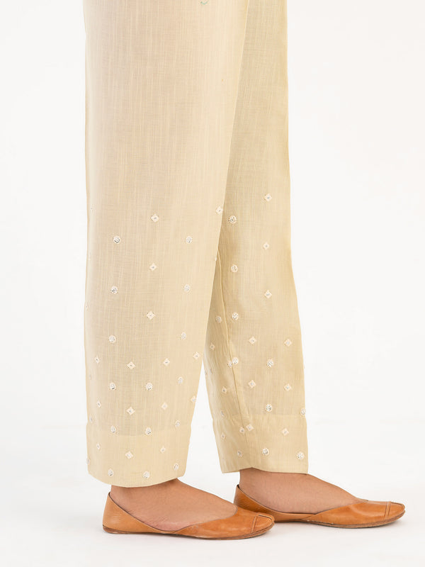 Limelight Embroidered Khaddar Trouser(Pret)