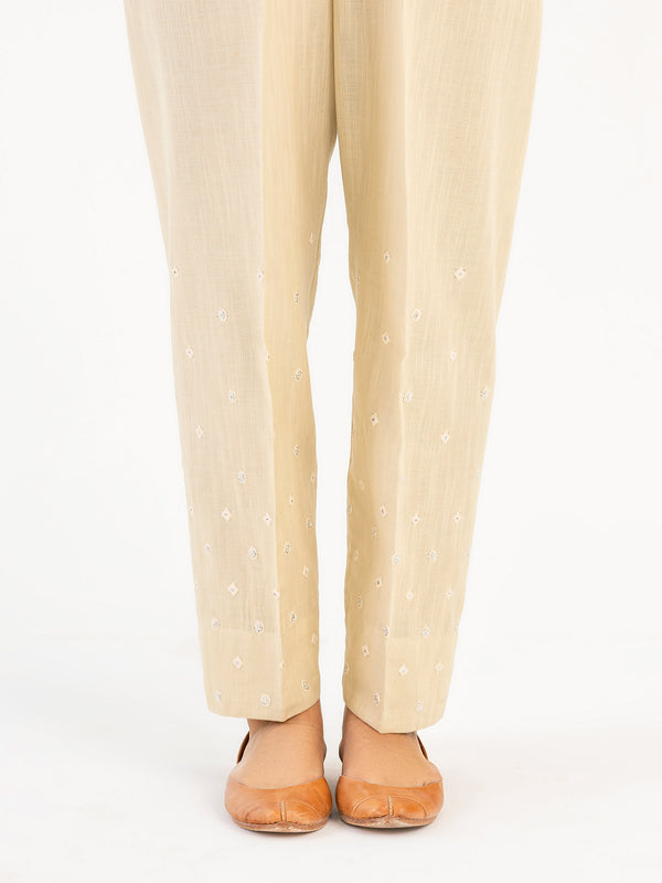 limelight Embroidered Khaddar Trouser(Pret)