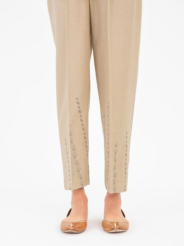 limelight Embroidered Khaddar Trouser(Pret)