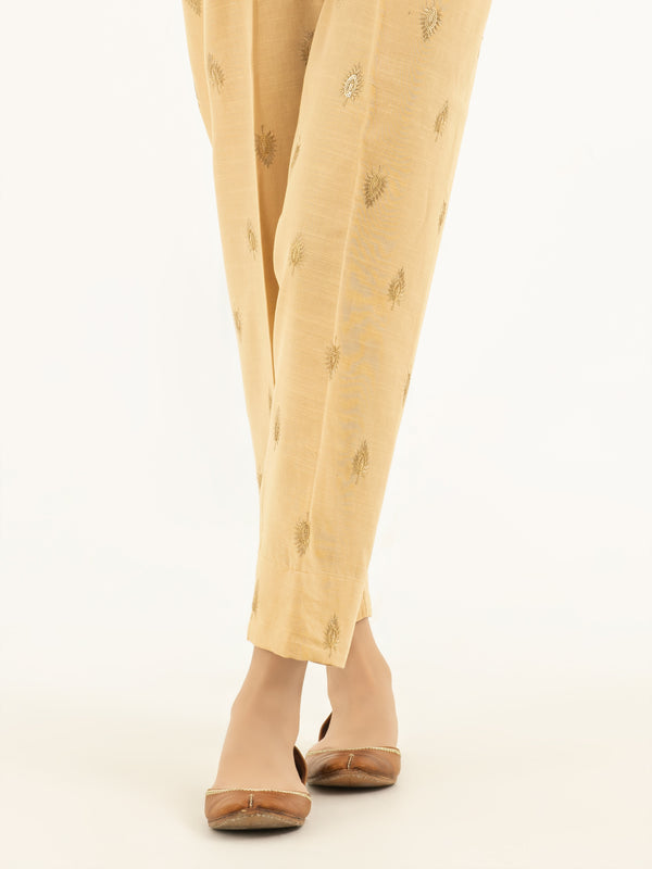 Limelight Embroidered Khaddar Trousers