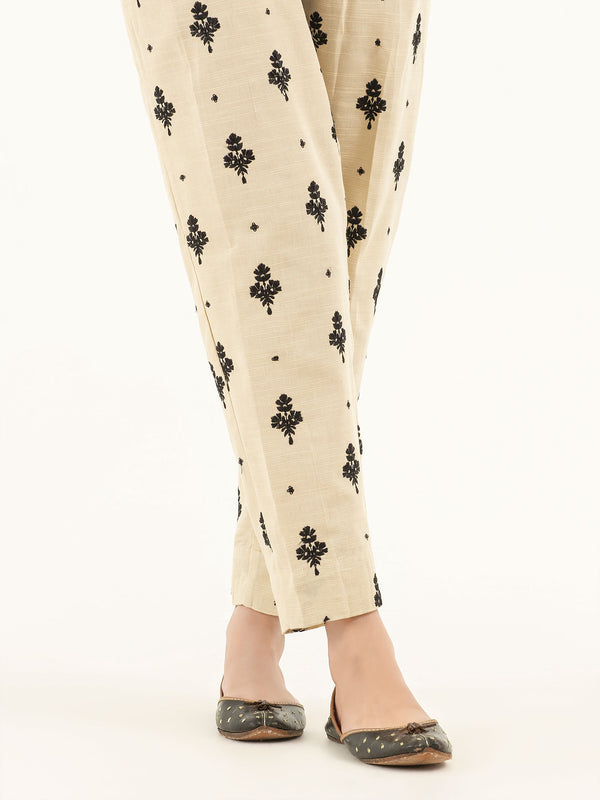 Limelight Embroidered Khaddar Trousers