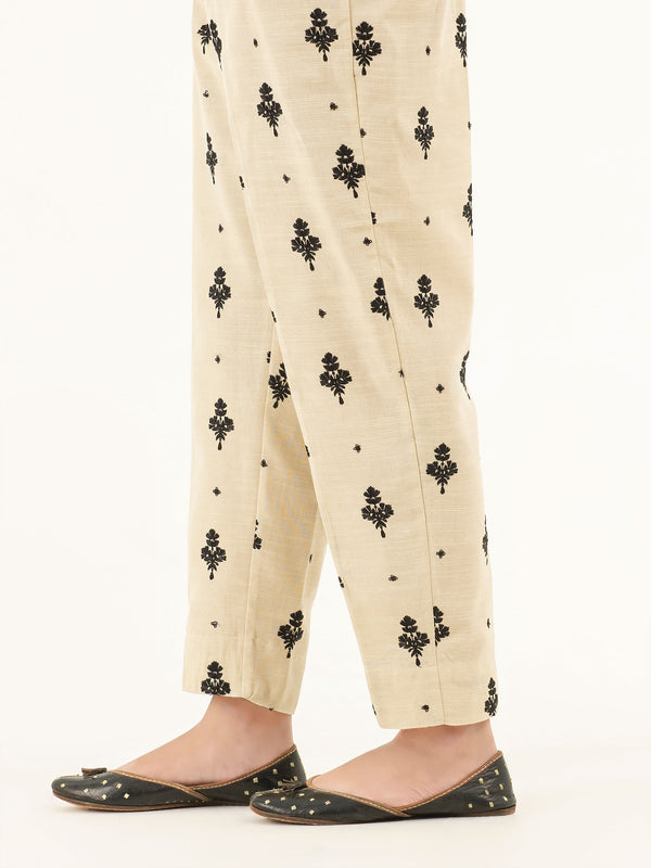Limelight Embroidered Khaddar Trousers