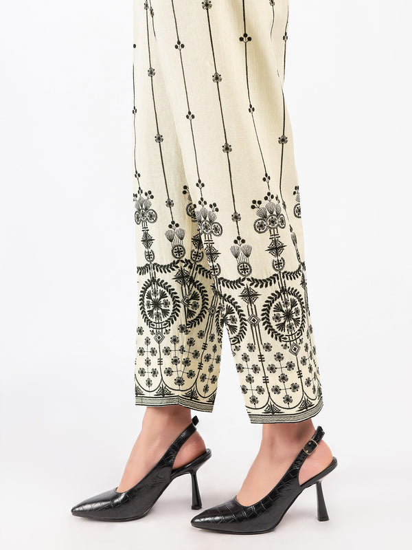 Limelight Embroidered Khaddar Trousers