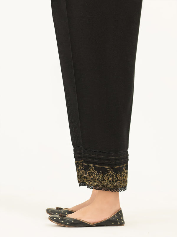 Limelight Embroidered Khaddar Trousers(Pret)