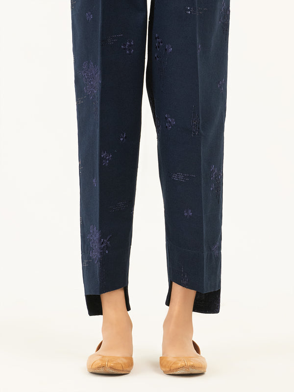 limelight Embroidered Khaddar Trousers(Pret)