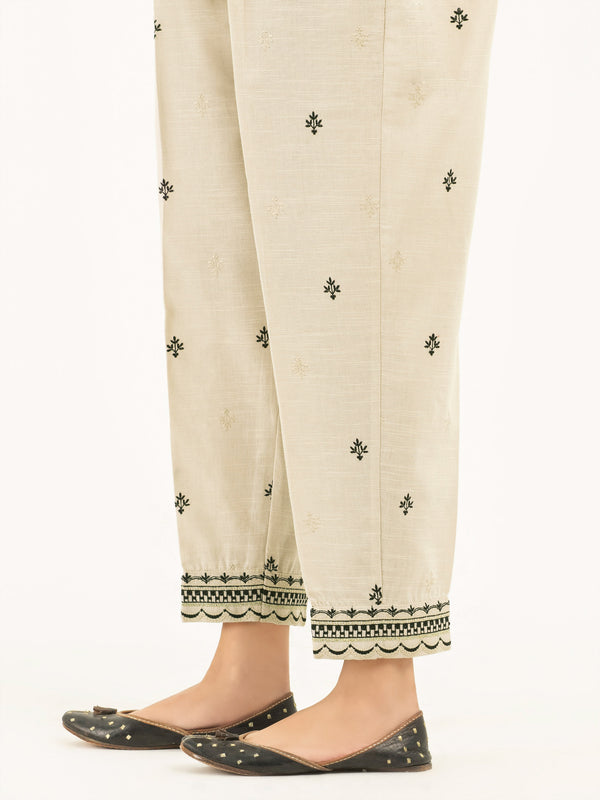 Limelight Embroidered Khaddar Trousers(Pret)