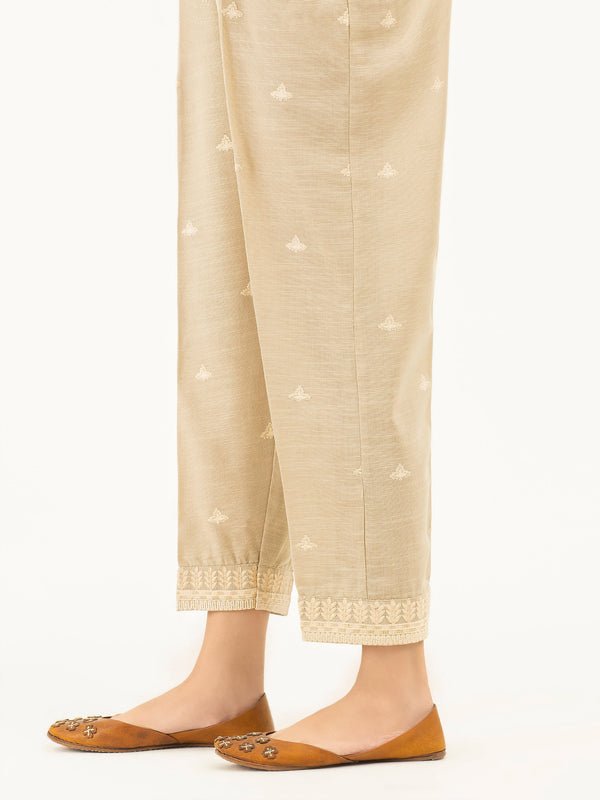 Limelight Embroidered Khaddar Trousers(Pret)