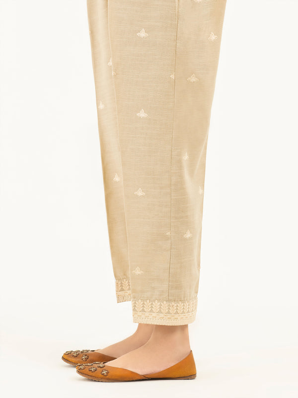 Limelight Embroidered Khaddar Trousers(Pret)