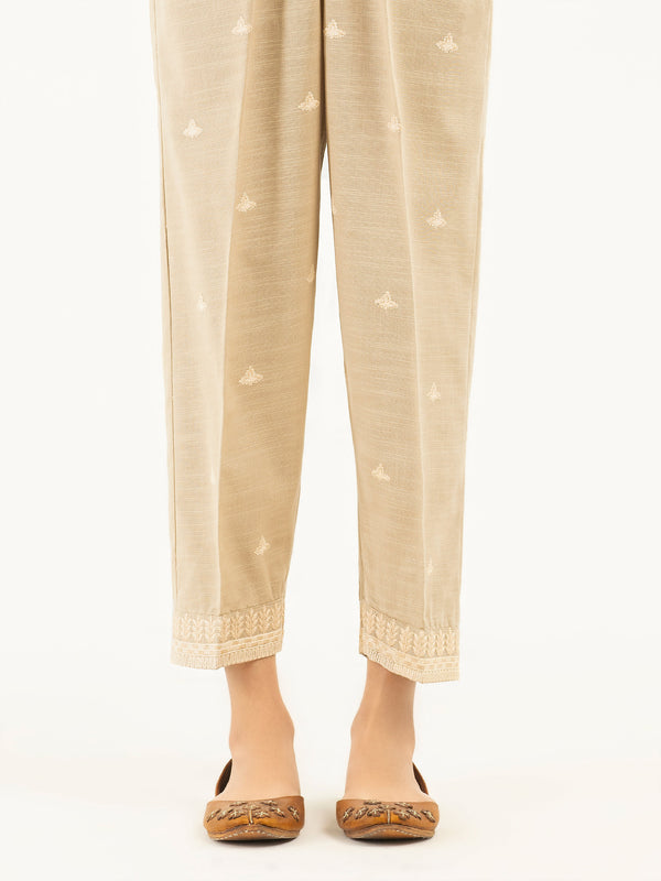 limelight Embroidered Khaddar Trousers(Pret)